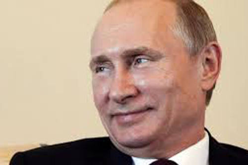 Portrait of Russian president Vladimir Putin